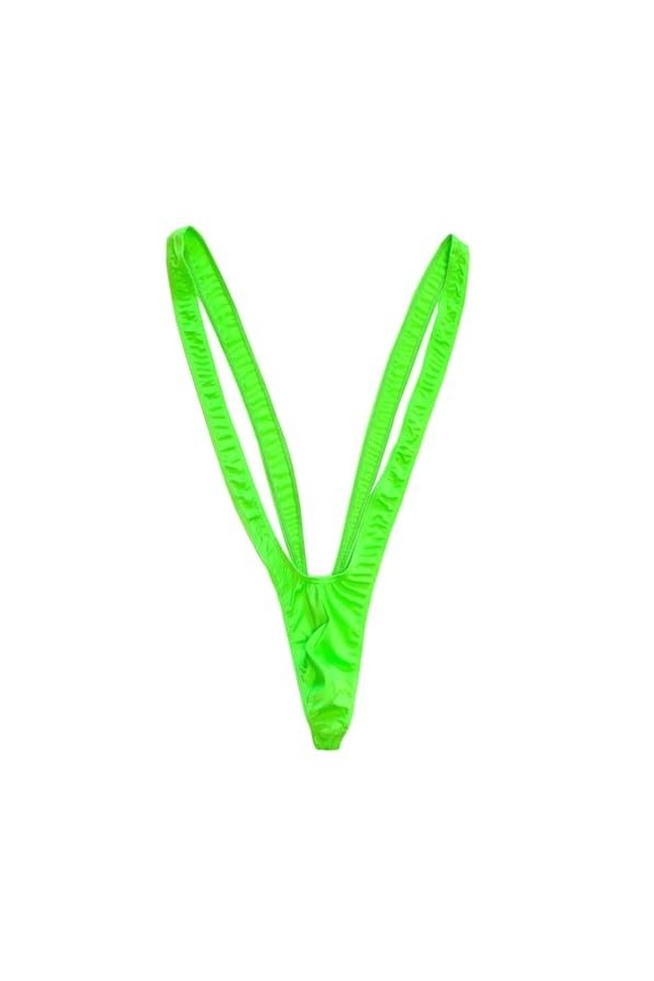 VemeFufu Hommes Sexy String Tanga String Noël Sous-vêtements Hommes Hot Borat Mankini V-Strap Thong Élastique Homme Culotte J