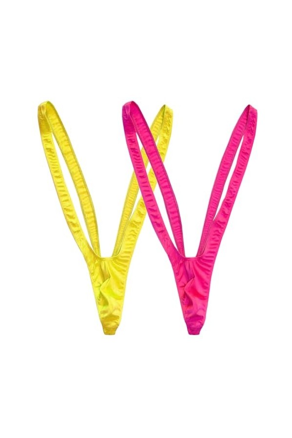 VemeFufu Hommes Sexy String Tanga String Noël Sous-vêtements Hommes Hot Borat Mankini V-Strap Thong Élastique Homme Culotte J