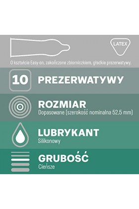 Durex Invisible condoms - préservatifs extra fins pour une sensation intense pendant les rapports sexuels Close Fit 10 