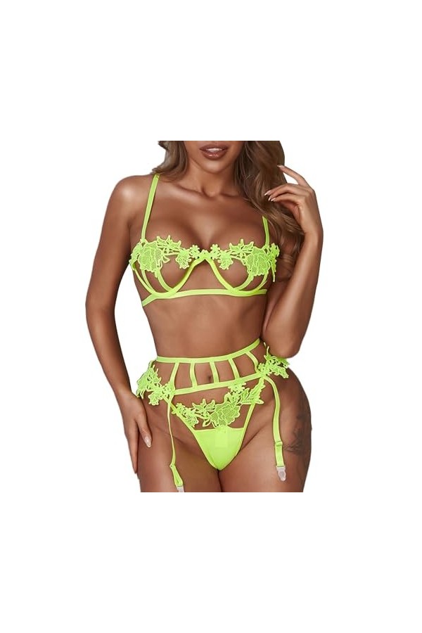 Lingerie Sexy Femme Érotique Hot, Ensemble Lingerie Sexy pour Femmes Nuisettes et Deshabillés Chemises en Dentelle Vêtements 