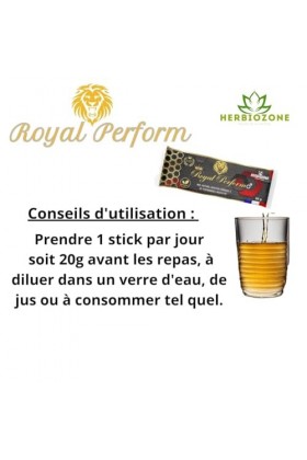 Royal Performance | Miel Aphrodisiaque Pour Homme | Stimulant Naturel | Endurance | Tribulus | Guarana | Bois Bandé | Ginseng