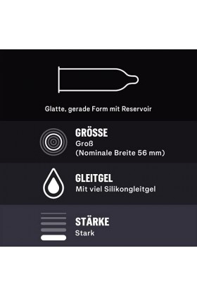 Durex Perfect Glide Lot de 10 préservatifs extra humides avec épaisseur de paroi plus épaisse Idéal pour le sexe anal