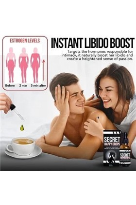 PleasurePeak Gouttes orales Secret Happy Drops, gouttes secrètes de bonheur pour femme, augmentent la sensibilité et le plais