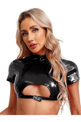 Yeahdor Femme Sexy Ensemble Lingerie Nuit Redresse-Sein Bra Sein Nu & String Biefs Ouvert Maillot de Bain Érotique Vêtement d