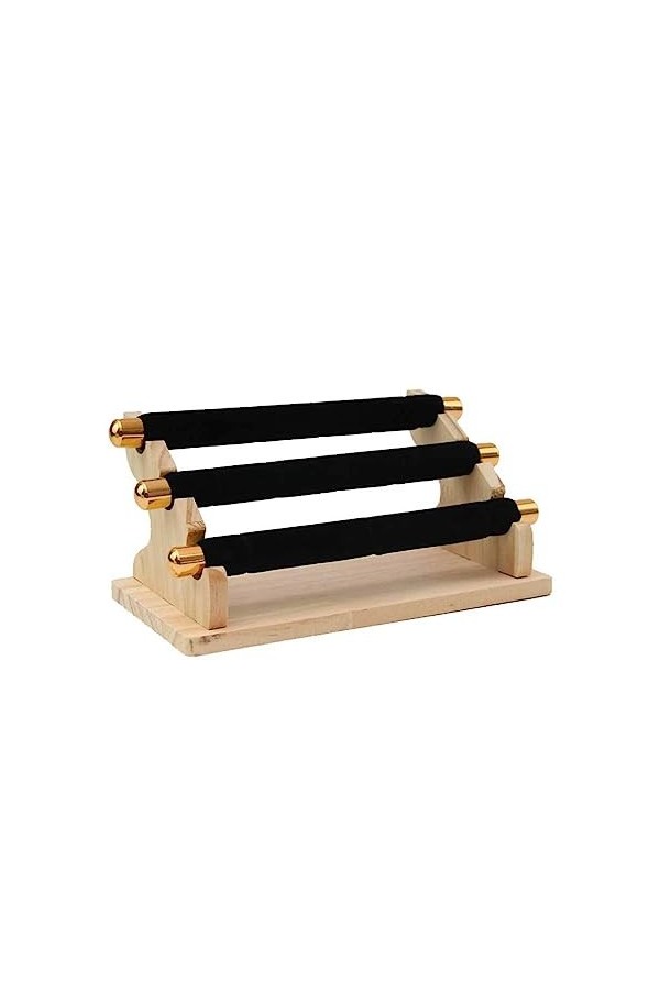 vreplrse Bijoux en bois Présentoir Amovible Anneau De Stockage Titulaire Collier Organisateur Support Accessoire Chambre Dort