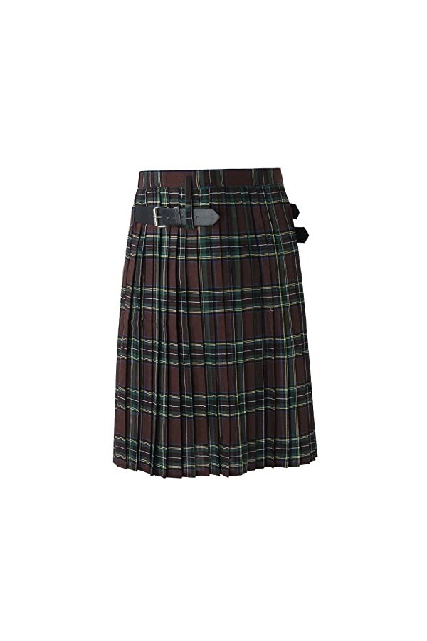 Kilt écossais classique homme médiéval Écosse jupes plissées individualité vintage décontracté à carreaux Jupe unie Tartan Ut