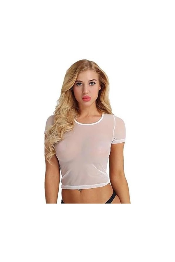 Lingerie Erothique Sexy Hauts Transparents Transparents, Noir, XXL