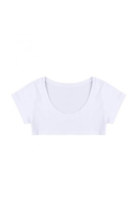 Lingerie Erothique Sexy T-Shirts À Manches Courtes Et Poitrine Exposée, Blanc, Taille Unique