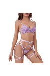 Ensemble Lingerie Feminine Sexy, Ensemble de Lingerie pour Femme Résille Lingerie Sexy Vêtements de Nuit Bodystockings Robe T