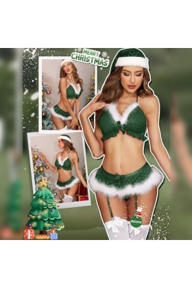 Pdakieyxnd sous-Vetements de Noël Feminins Sexy Dentelle Érotique String Noir Sensuelle Culotte Rouge Valentin Coquin Sexy Co