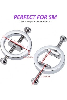 Clip en acier inoxydable petit jouet non perforé pour femmes