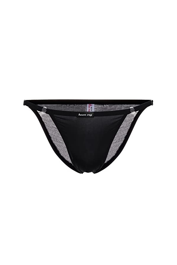 Moorun Bikini Sexy Hommes Sous-vêtements Réglable Taille libre Sous-vêtements Respirant Simple Confortable Sexy String G-Stri