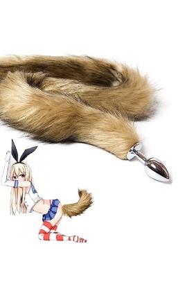 KU08- Article En Métal Qualifié De 17 Pouces En Acier Inoxydable Jaune Ḁṉḁl Plṳg Ḁṉḁle Femme Prôsṱḁṱe Deḇṳṱḁṉt Homme Vḯḇrḁṉ