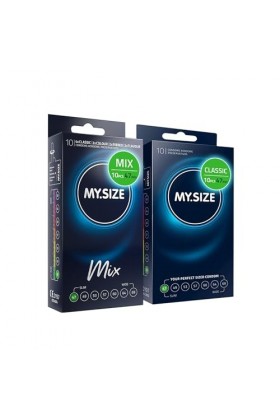 My.Size Mix préservatifs taille 1, 47 mm, pack avantageux, contenu 20 pièces