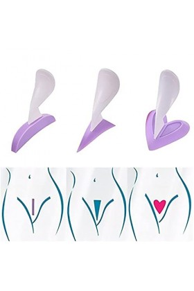 3 Set Bikini Tondeuse Rasoir pour Femmes, Privates Shaving Stencil, Epilator, Female Privates Secret Intimate Shaver Tool