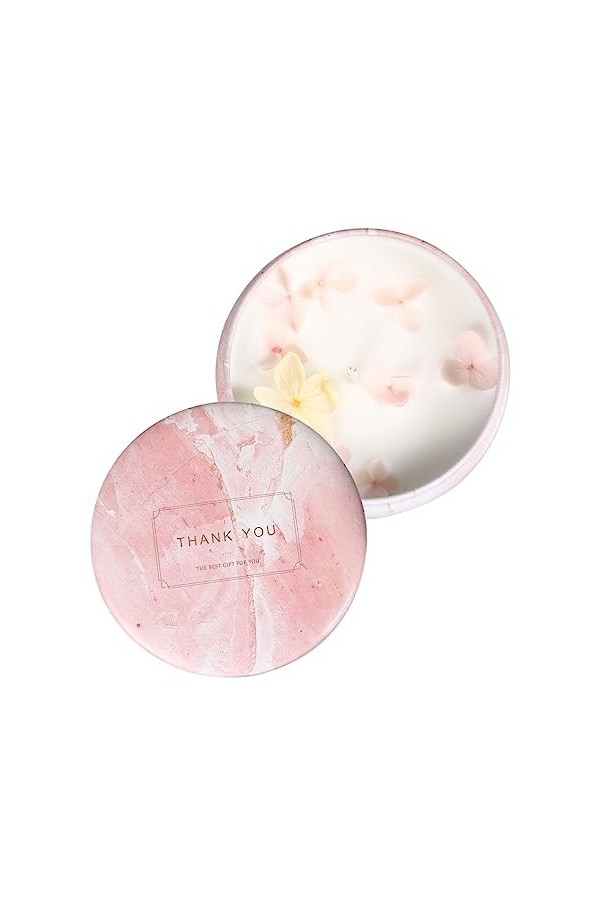 JECOMPRIS 1Pc Bougies Parfumées Vacances Bougie Étain Romantique Bougie Parfums Portable Bougie Parfumée Maison Bougies Décor