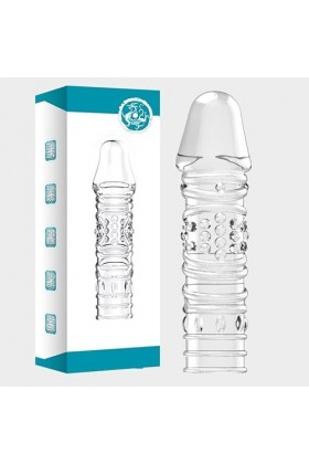 -Mḁstuṛbâteúr Jøuet Šexuél Manchon de Pënïṣ Pënïṣ Manches Extender Cristal Silicone Extension de Sexe Cock Agrandisseur Prése