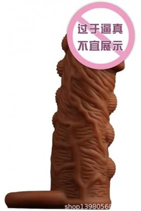 She is Love hommesche extension de la bite sexes pour homme reutilisable manchon de pénis Etui Penien Prolongateur Extendeur 