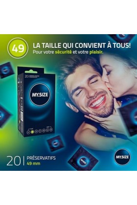 MY.SIZE Lot de 20 préservatifs taille 2 49 mm