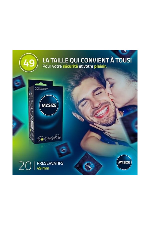 MY.SIZE Lot de 20 préservatifs taille 2 49 mm