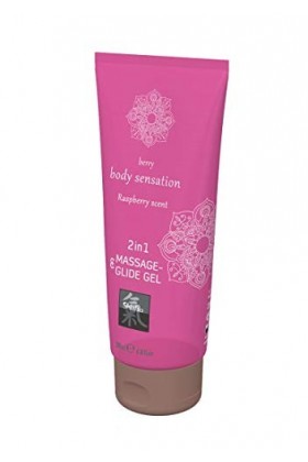 HOT Lubrifiant + Massage 2en1 Framboise 200 ml