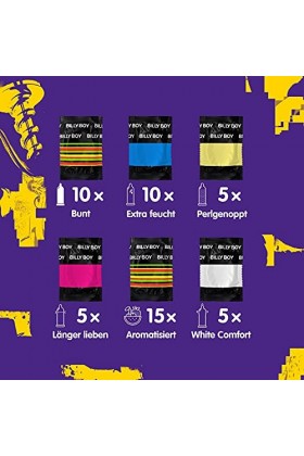 Billy Boy Lümmelkiste Lot de 50 préservatifs
