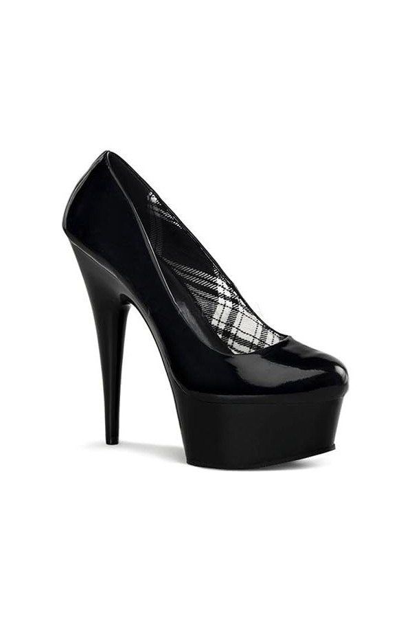 PROMI Talon Aiguille Talons Hauts Chaussures À Talon Fin De 15 Cm pour Femmes-Black||39