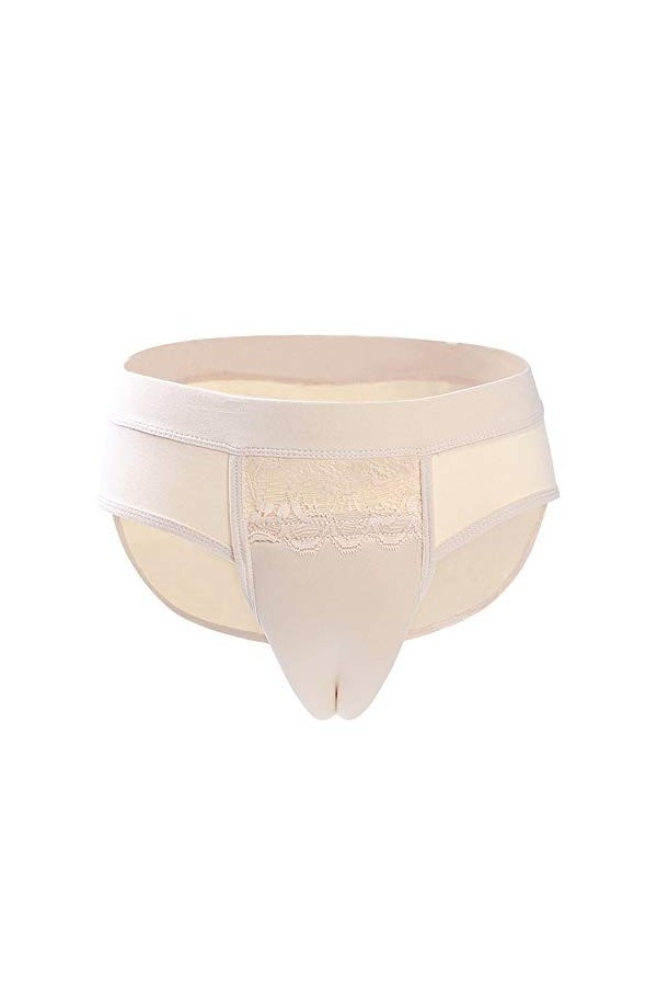 BaronHong Camel Toe Cacher Gaff Culotte Slip Slip pour Crossdresser Transgenre Nude-String, 2XL 