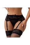 Yummy Bee - Porte-Jarretelles en Dentelle Mince Lingerie Grande Taille 36-56 Blanc, 40 
