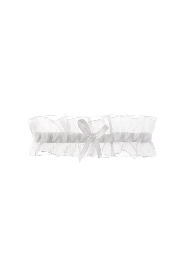 Jarretelles de Mariage for mariée, Accessoires de fête Cosplay, nœud en Dentelle, Boucles de Jambes élastiques Color : Black