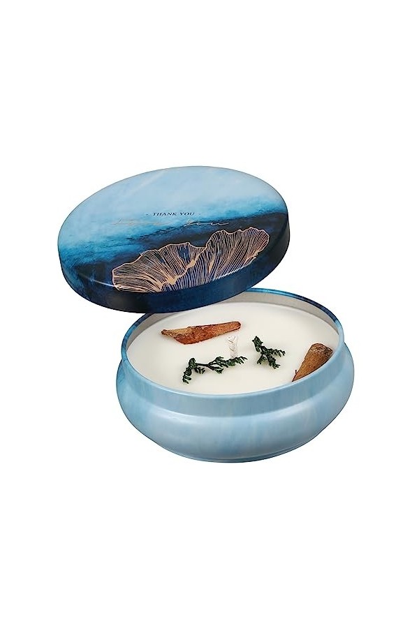 SOLUSTRE 1Pc Bougies Parfumées Bougies Sans Fumée Bougies Parfumées En Étain Bougie Parfumée Bougie De Mariage De Soja Peut C