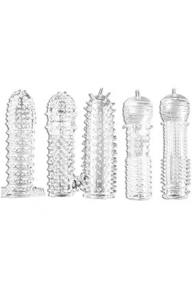 FURLOU Gaines pour pénis PréServatifs Masculins Manche extension de la bite sexes pou﻿r homme Gaine de pénis Gaines gaine pen