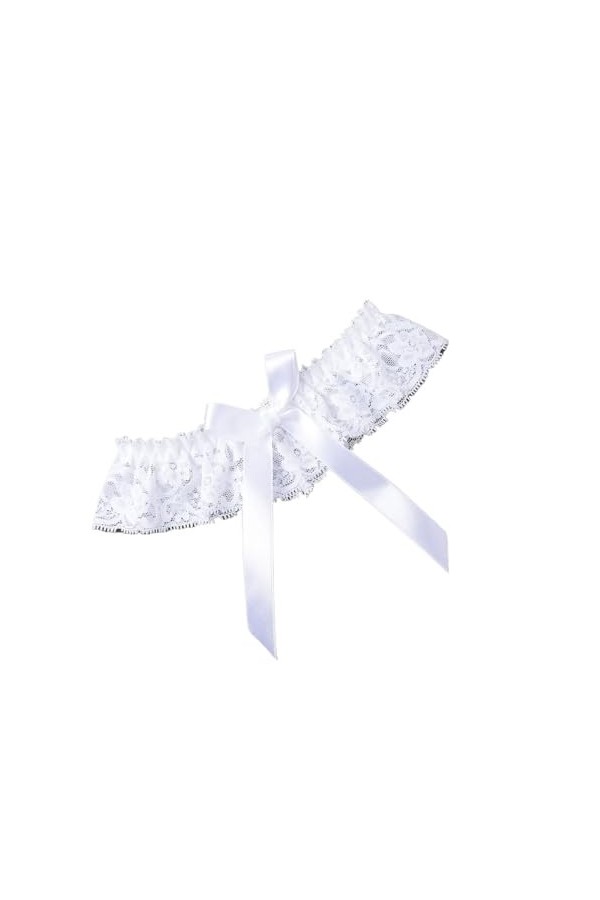 Jarretière de Mariage en Dentelle perlée Sexy, Anneau de Cuisse de mariée Color : Color-11, Size : One Size 