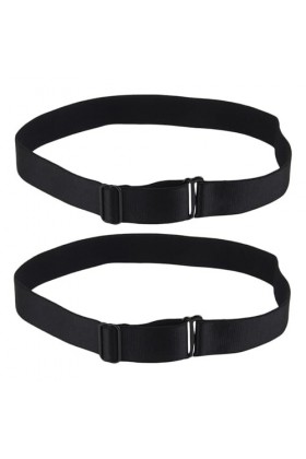 CAREEN Jarretelles de Jambe Sexy, 2 pièces, Boucles de Jambe élastiques, Bracelets de Cheville Noirs, Jarretelles de Cuisse