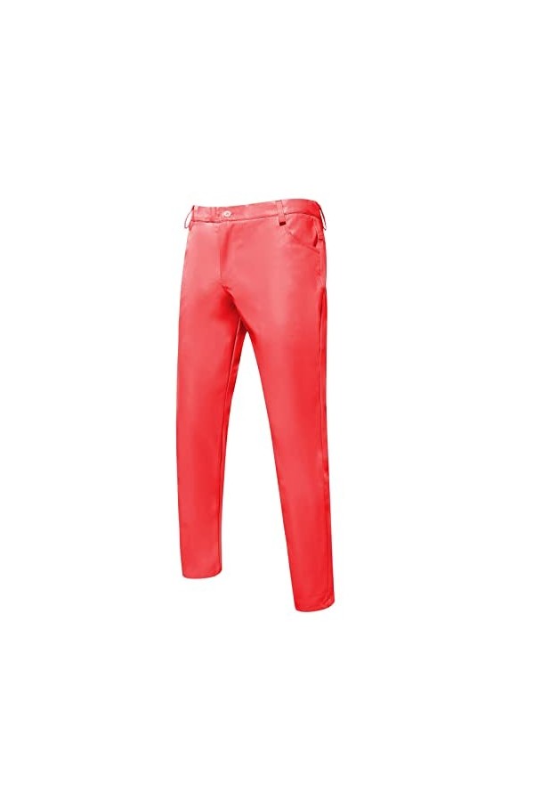 Jean de motard pour homme en cuir synthétique - Pantalon de motard - Hiver - Automne - Punk - Décontracté - Pantalon de moto 