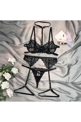 Sexy Lingerie Érotique Ensemble De Lingerie pour Costumes Érotiques,Noir,S