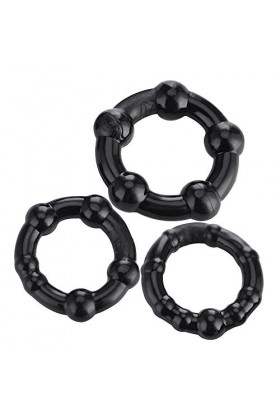 XaiYimee Anneaux en Silicone Souple et Extensible pour Hommes