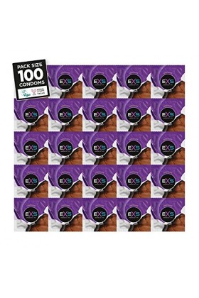 EXS Condoms Préservatifs Hot Chocolate Boîte de 100