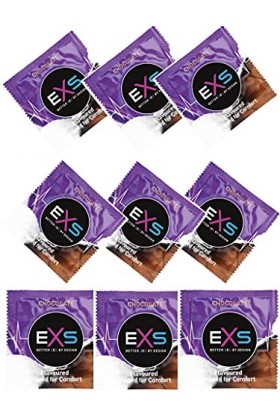 EXS Condoms Préservatifs Hot Chocolate Boîte de 100