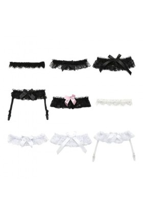 Cosplay Bow Dentelle Ceinture de mariée Anneau de Cuisse Porte-Jarretelles jarretière Jambe de mariée jarretière Anneaux de C