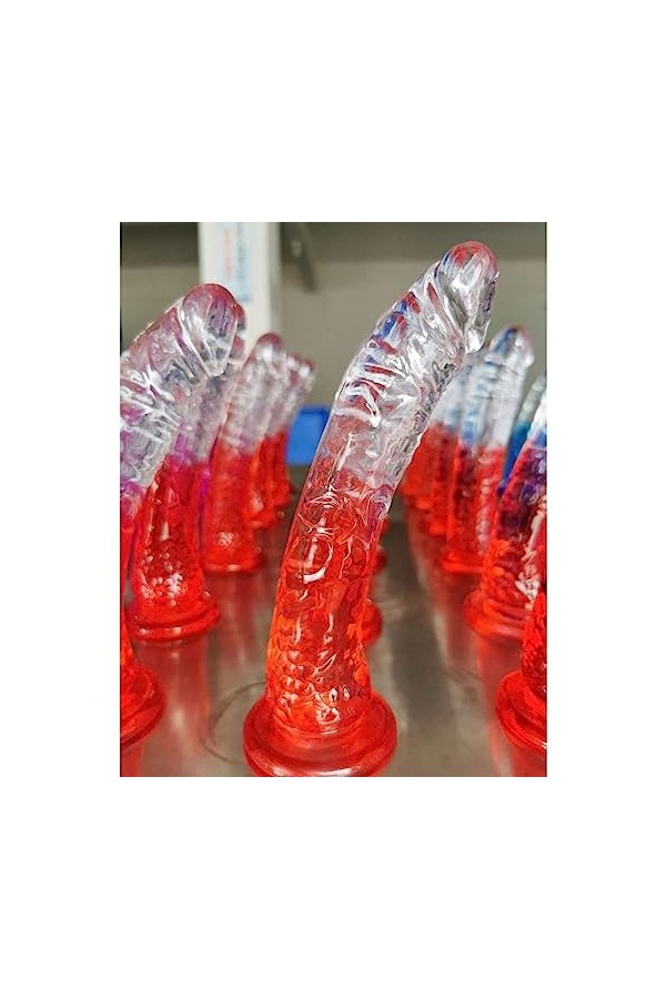 Godes pour femmes Lesbien dégradé transparent Gode Femme Sex ?e?liśte Large Godé?i?hets ?en??use ?é?liste Godeś pour Femme A9