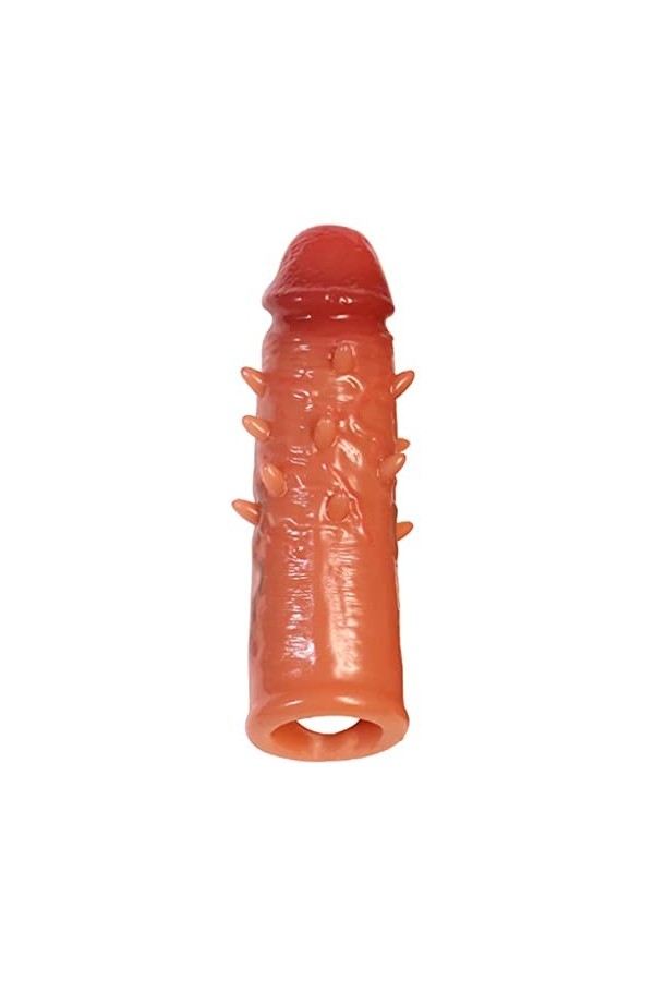 Manchon de Pénis Extensible en Silicone Cock Sleeves,Måscúlìn Ánnêåux Pêńień C*ôckrîng ânnêaux Silicone Préservatif Manchon D