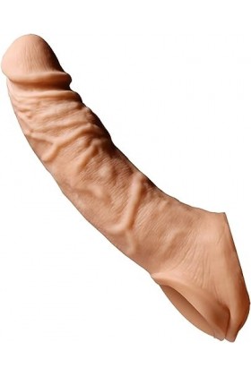 Jouet Cock Agrandisseur Gaine Penis PréServatif De Vibration à Double Bouche Muscle Line Pour Homme ÉTendez Et éLargissez Le 