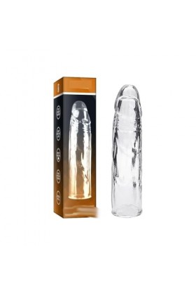 FURLOU Pénis Extenseur de manche préservatif pour homme, retard, rehausser, Gaine Penien réaliste Renfort de membrane toys/A/
