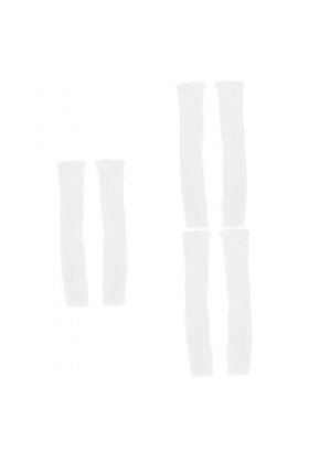 SOIMISS 3 Paires Gants Demi-doigts Manchette Chaude Gant Dhiver Gants Chauds Sans Doigts Manchettes à Trou Pour Le Pouce Tri