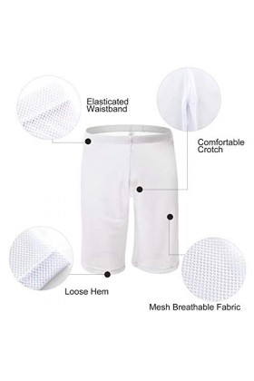 FEOYA Boxer Homme Sexy Boxer Transparent en Maille String Homme Sexy Slip Homme Transparent sous-vêtement Sexy Homme L