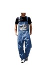 Gefomuofe Salopette pour homme - Salopette ample - Réglable - Style vintage - Salopette en jean - Combinaison de travail, Ora