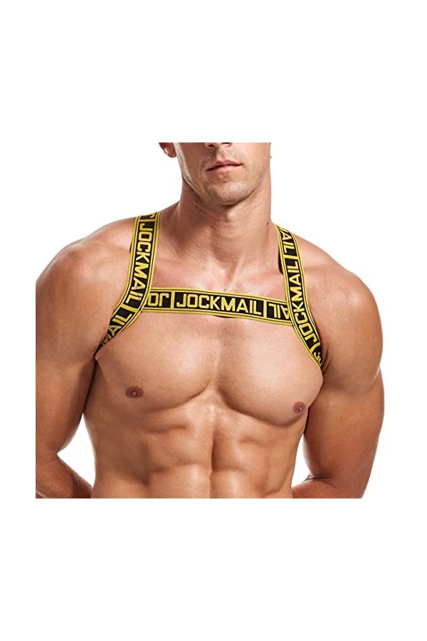 Harnais extensible pour homme avec sangle dépaule pour homme, blanc, Large-X-Large