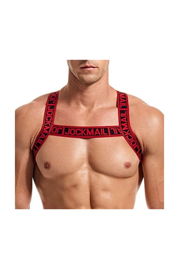 Harnais extensible pour homme avec sangle dépaule pour homme, blanc, Large-X-Large