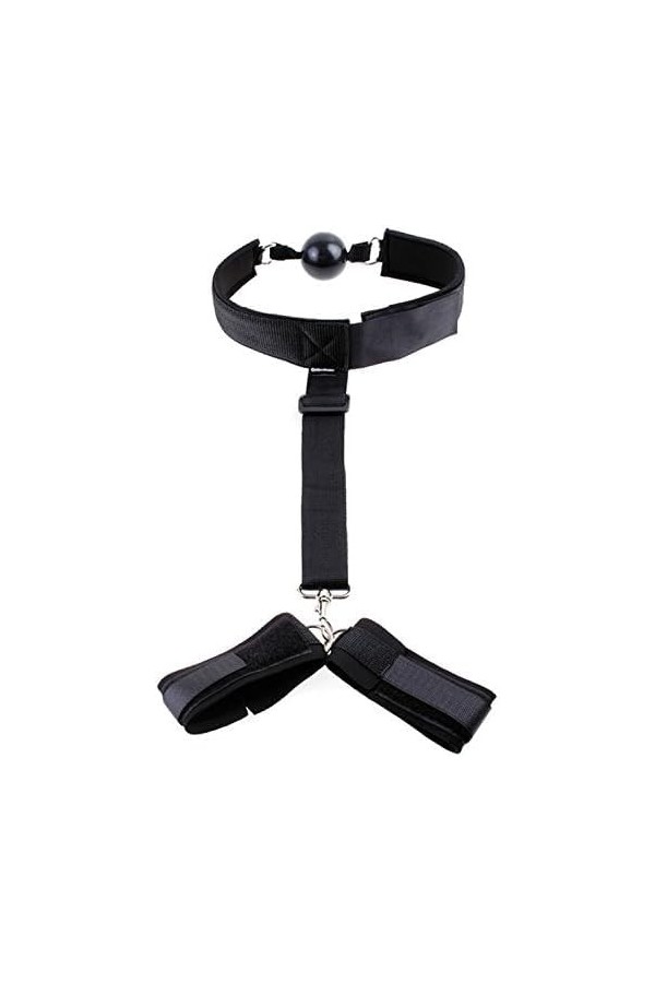 PuPlum Tenue SM Femme Sexy Hard Vinyle Accessoires Sexuelle Adulte SM Porte De Levage Noire en Nylon Balançoire Jouet Portabl